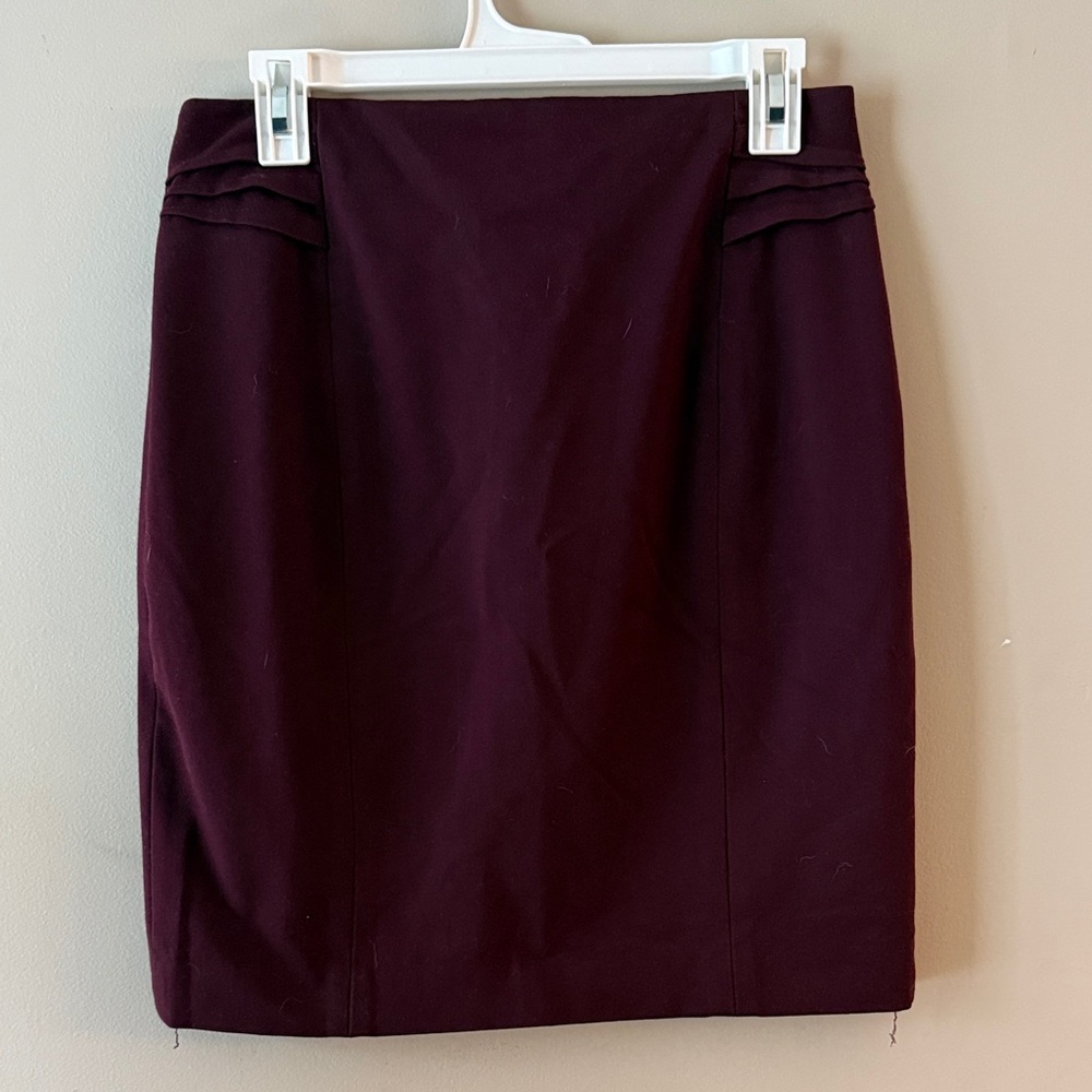 Express Wine Colored Pencil Skirt, Size 8
